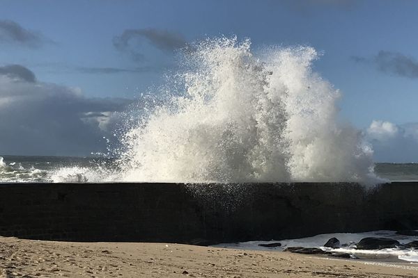 Batz-sur-Mer, au lendemain du passage de la tempête Amélie, le 3 novembre 2019