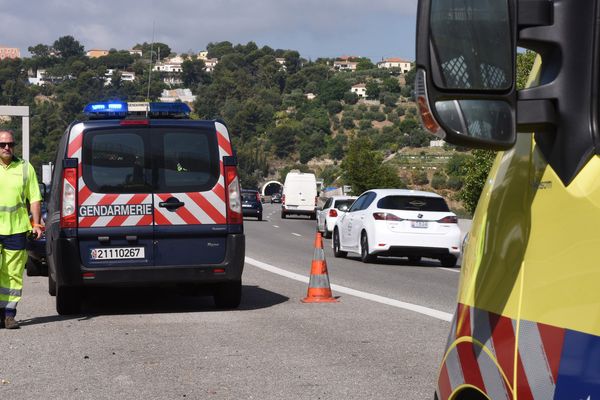 L'accident s'est produit sur l'autoroute A8. Illustration