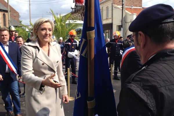 Marine Le Pen était présente pour la fête nationale à Hénin-Beaumont.