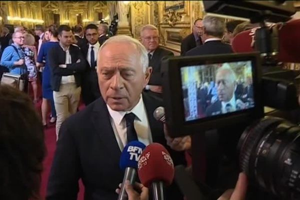 François Patriat, président du groupe La République en marche (LREM) au Sénat, lors des élections sénatoriales dimanche 24 septembre 2017.