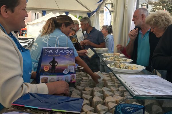 20e édition de la Fête du Bleu d’Auvergne, à Riom-ès-Montagnes (Cantal), les 19 et 20 août 2017. 