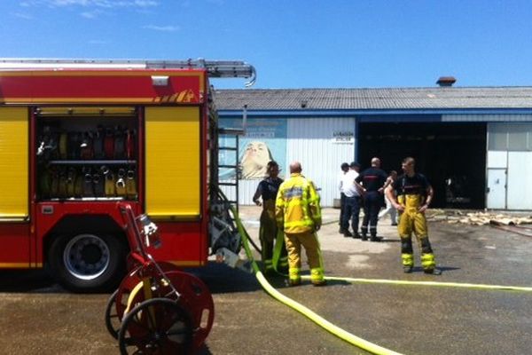 Les pompiers de Chalon sont venus pour éteindre l'incendie