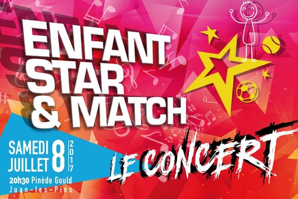 Affiche concert "Enfant star et match"