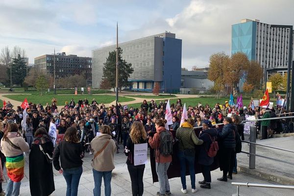 400 manifestants se sont rassemblés à Strasbourg à l'occasion de la journée internationale de lutte contre les violences faites aux femmes