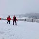 L'épaisseur de la couche neigeuse va de 5 à 10 centimètres à partir de 1000 mètres comme ici au Markstein (Haut-Rhin).