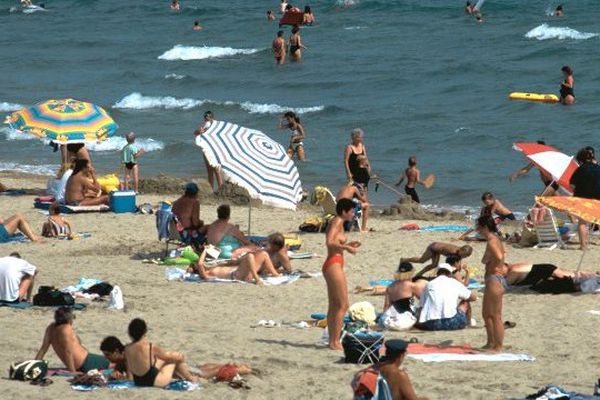 Touristes plage