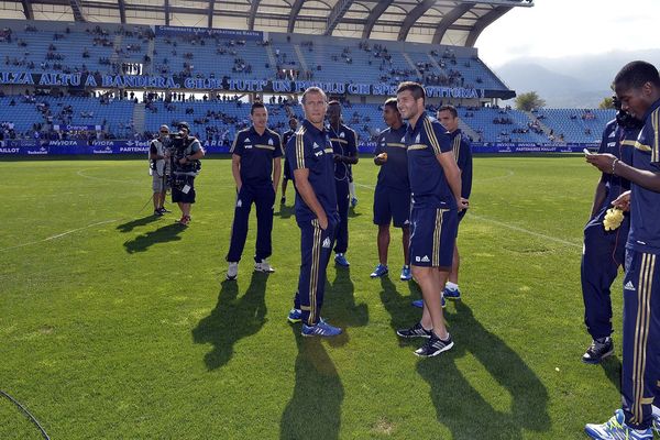 Avant le match SCB-OM à Armand-Cesari