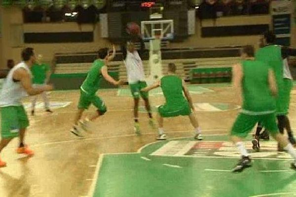 Le Limoges CSP à l'entraînement juste avant d'affronter le Havre