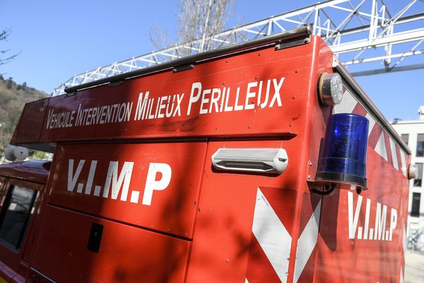 Véhicule d'intervention des pompiers du GRIMP - archives.