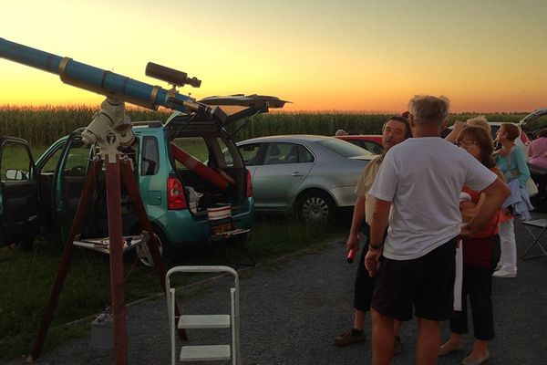 La Nuit des Etoiles en 2013 à Saucats, en Gironde.