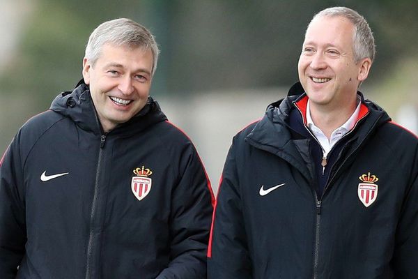 Le Président Dmitri Rybolovlev et le Vice-Président Vadim Vasyliev de l'AS-Monaco ont assisté à l'entraînement des joueurs ce jeudi 29 mars. 