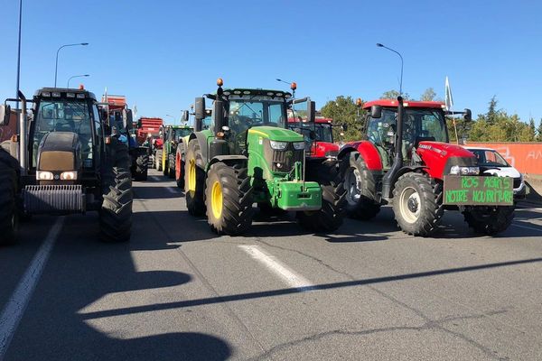 Le 8 octobre dernier, les agriculteurs ont installé leurs tracteurs sur la rocade de Toulouse.