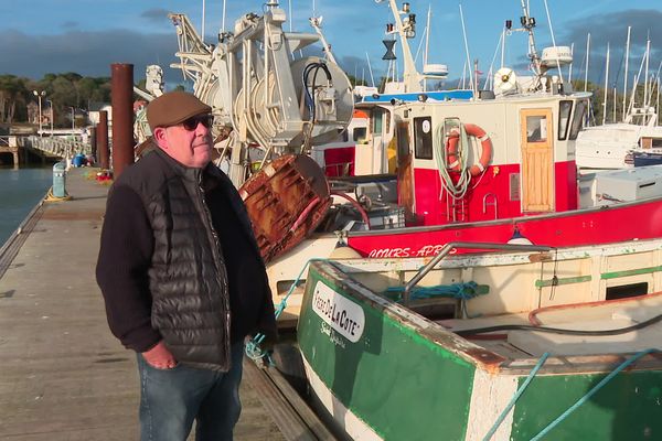 José Jouneau, président du comité régional des pêches des Pays de la Loire, en novembre 2023, à Pornic