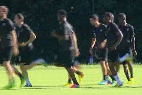 le dernier entrainement avant le grand retour à Saint Symphorien...en Ligue 2