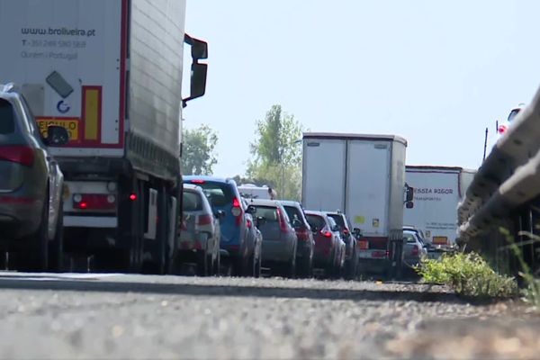 Embouteillages sur l'autoroute