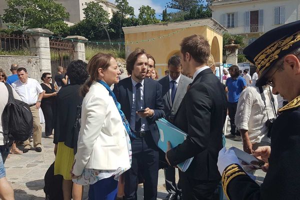 15/07/16 - La Ministre de l’Écologie, du Développement durable et de l’Énergie Ségolène Royal lors de sa visite en Corse. 