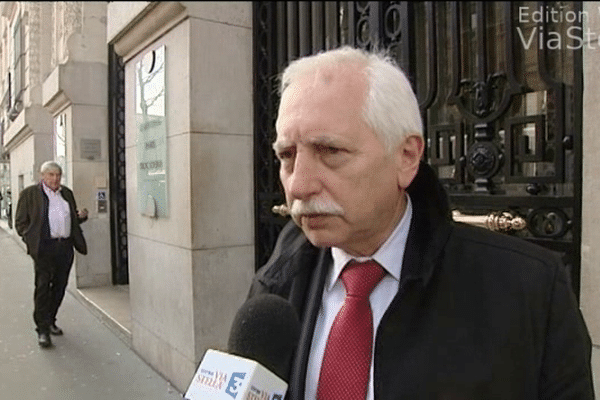 Gérard Couturier, Président du  Conseil de surveillance de la SNCM, à Paris le 7 mars 2014