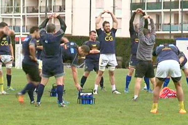 L'ASM entre récupération et plaisir avent leur demi-finale de H CUP face aux Saracens à Twickenham samedi 