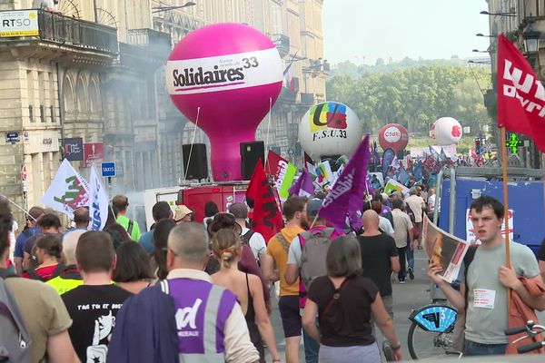 Dans les rues de Bordeaux ce 13 octobre.