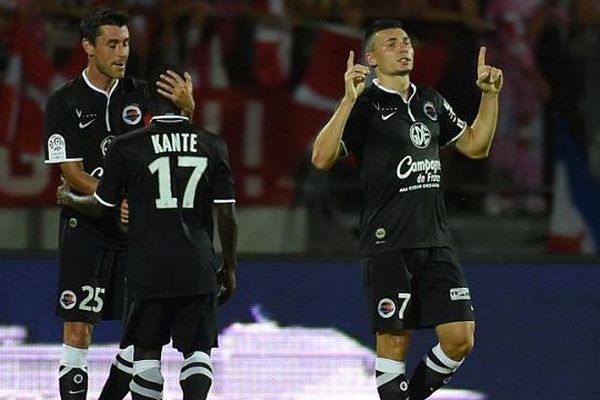 Mathieu Duhamel, auteur de deux buts à Evian lors de la première journée de championnat de Ligue 1, le 9 août 2014