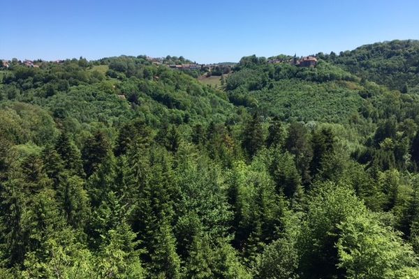 La magnifique vue depuis le rocher Blanc.