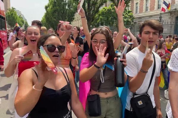 La marche des fiertés avait lieu à Rennes aujourd'hui