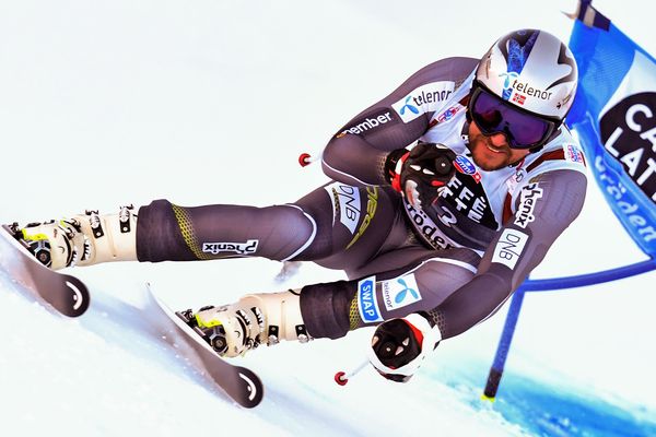 Aksl Lund Svindal dans le super-G de Val Gardena (Italier)