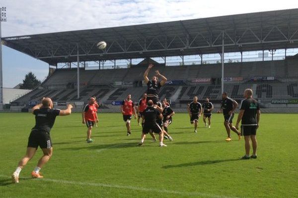 Entraînement du CAB vendredi.