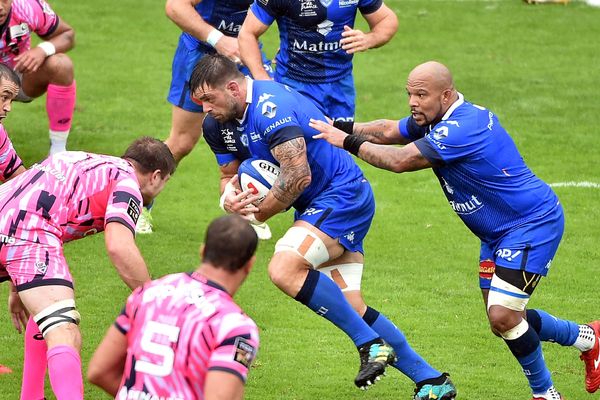 Le capitaine uruguayen de Castres Rodrigo Capo Ortega, lors du match contre le stade Français, le 7 octobre au stade Pierre Farbre