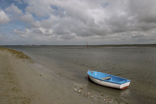 La baie de Somme vue du port de Saint-Valery-sur-Somme, en août 2018.