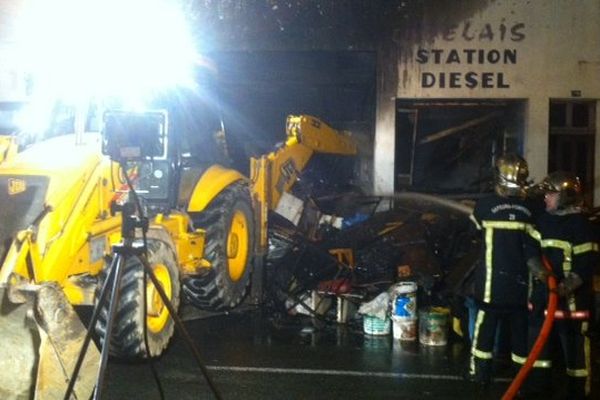 L'incendie d'un garage à Concarneau, maitrisé en fin de soirée