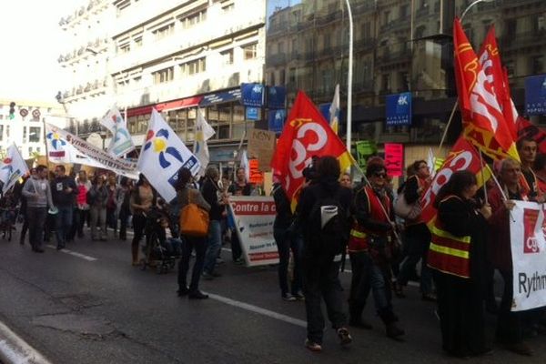 A Toulon, les manifestants sont venus de plusieurs communes du département.