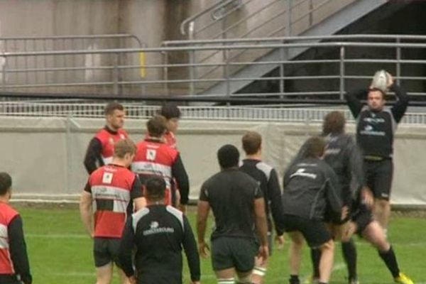 Entrainement avant la dernière journée du championnat de top 14