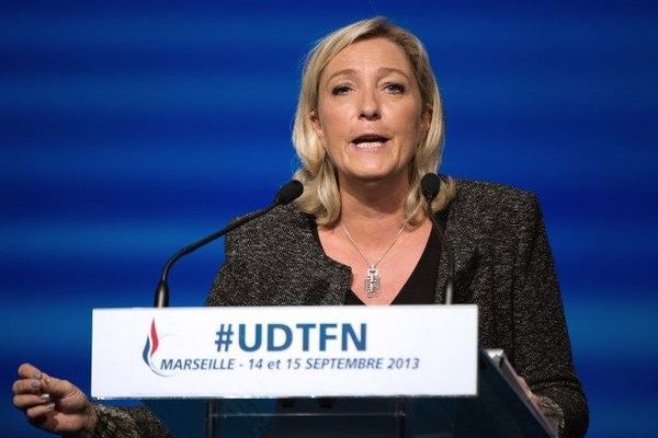 Marine Le Pen lors de l'université d'été du FN à Marseille le 15 septembre dernier.