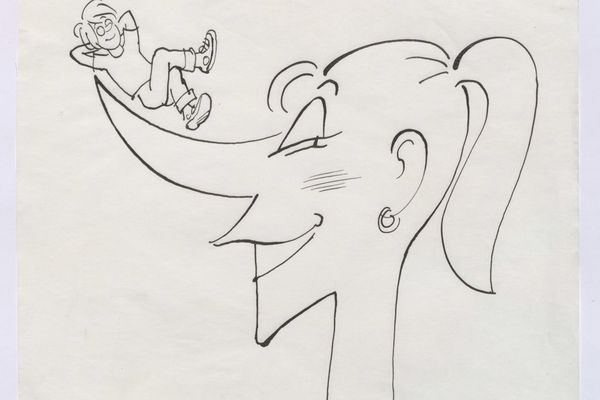 Le nez de l'animatrice Dorothée était un des sujets de caricature favoris de Cabu, pendant l'émission Récré A2.