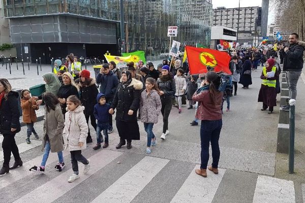 Rennes : manifestation kurde contre les frappes turques en Syrie