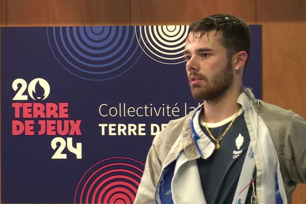 Le Marseillais Sébastien Patrice, 24 ans, rêve d'une médaille au sabre, à ses premiers Jeux olympiques, cet été à Paris.