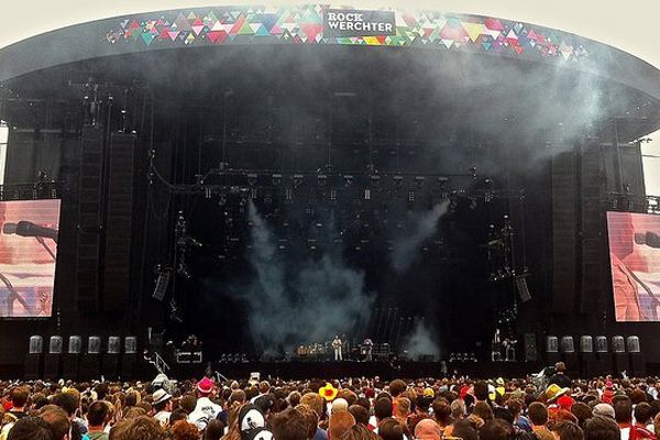 La scène principale du Rock Werchter en 2013.