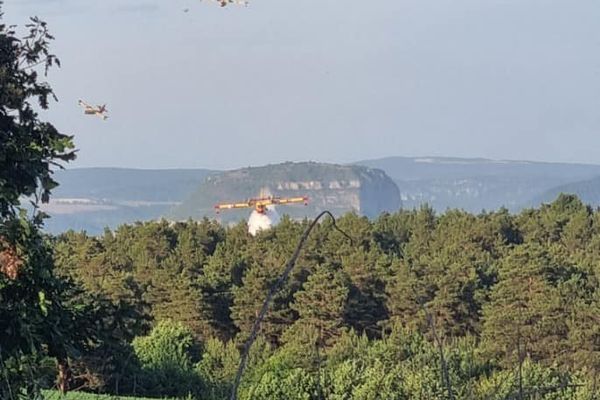 Un incendie s'était déjà déclenché dans l'Aveyron mercredi 15 juin 2022.