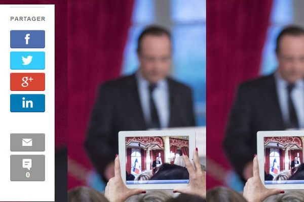 Une nouvelle application pour suivre la conférence de presse de François Hollande et réagir en direct sur vos tablettes et smartphones