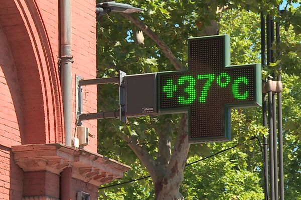 Aujourd'hui à Toulouse, le thermomètre affichait 37 degrés.