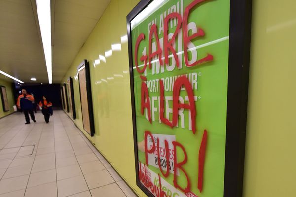 L'action avait été menée dans le couloir du métro, sous la gare Lille Flandres. 