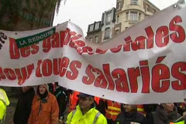 Lors de la manifestation lilloise de début novembre. Mardi, rendez-vous est donné 11h00 à la Gare Lille Flandres. 