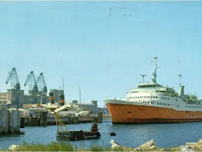 L'arrivée du Viking 1 au port de Cherbourg dans les années 60