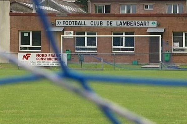 Le terrain de football du FC lambersart où ont eu lieu les violences. 