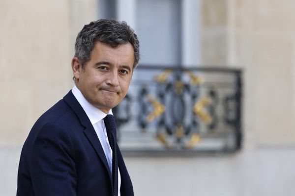 Gérald Darmanin à l'Élysée le 13 octobre 2021.