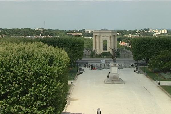 La place royale du Peyrou à Montpellier