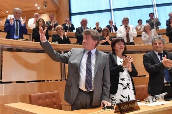 Montpellier - Damien Alary élu président du conseil régional du Languedoc-Roussillon - 29 septembre 2014.