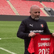 Jorge Sampaoli lors de sa présentation au Stade Rennais le 12 novembre 2024.