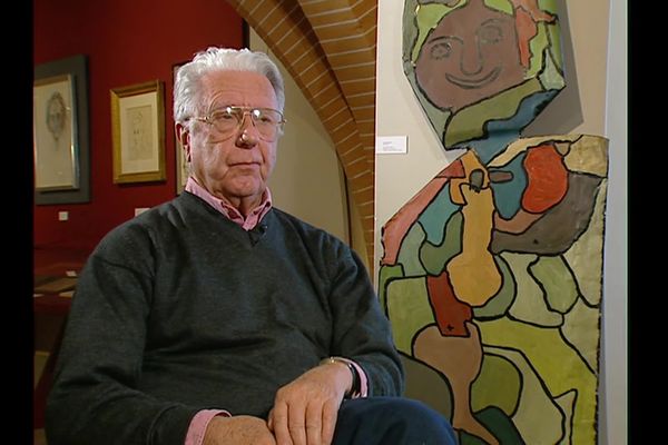 Le montalbanais Paul Duchein, ici en 2006, était un grand collectionneur d'art.